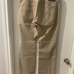 Levi's Beige Straight-Leg Jeans